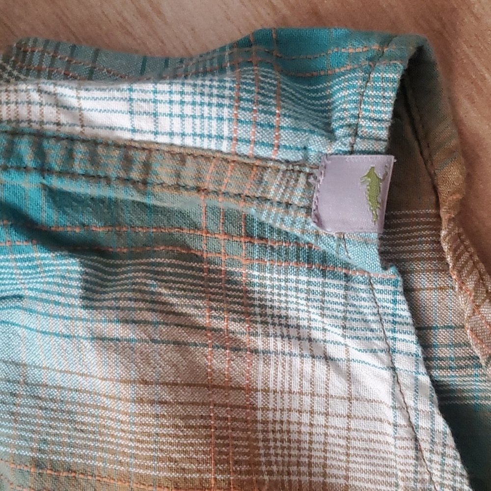 Horny Toad Open Air LS Plaid Long Sleeve Button Up Organic Cotton Shirt M - Picture 7 of 10